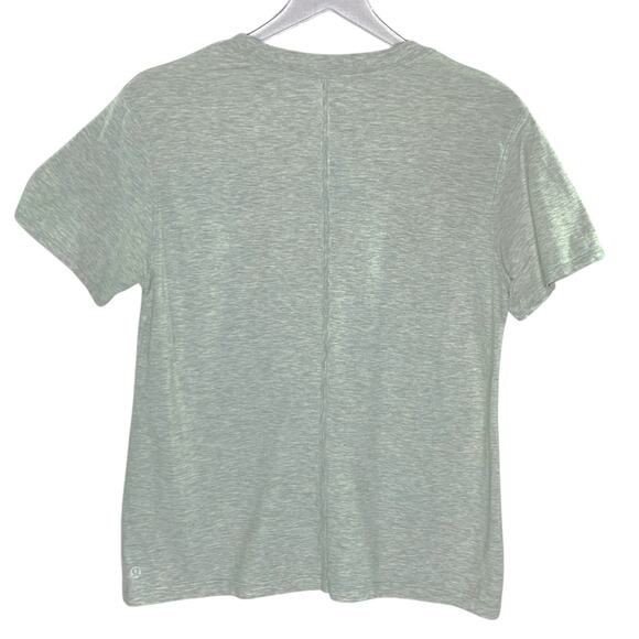 Lululemon 2 Crew Neck Short Sleeve Shirt Heathered Gray Gym Sports - Picture 2 of 8